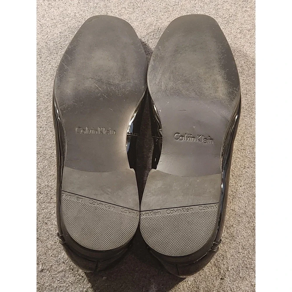 Calvin Klein Shoes Mens Size‎ 10 Black Patent Leather Monk Strap Dress 34F1511